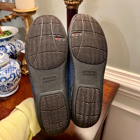 EUC Men's Johnston and Murphy Blue Suede Comfort Flex Penny Loafers Size 11.5 M - Picture 8 of 8